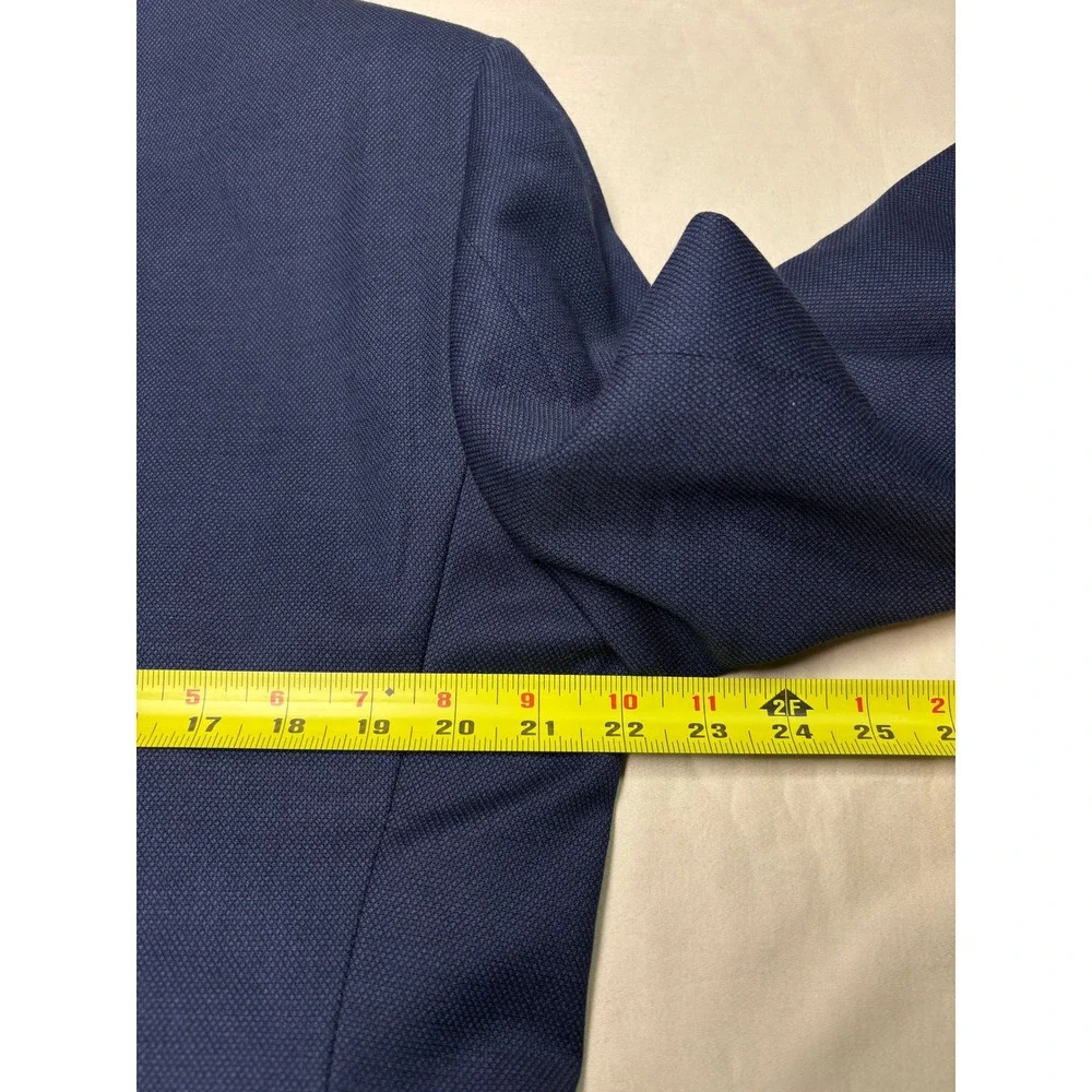Jos. A. Bank 1905  Navy Blue Birds Eye Wool Blazer Mens 44R